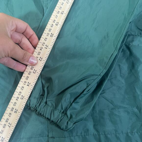 Vintage Made In USA Windbreaker Cardinal Green Snap Medium Jacket Horse Riding - Picture 3 of 7